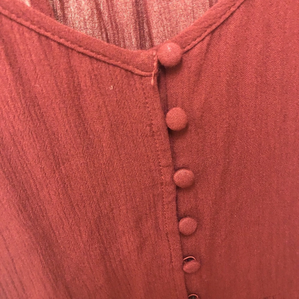 maroon button dress! - Picture 4 of 4